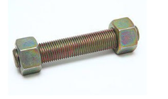 ESTOJO 1.1/2" 8 FIOS X 13" EM A193 GR B7 COM 2 PORCAS A194 2H REVESTIMENTO EM ZN - NI