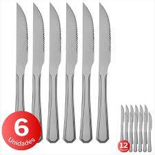 FACA MESA SQ -AÇO INOX  PACOTE 6 UN.