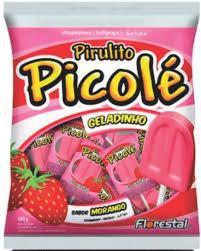 PIRULITO PICOLÉ MORANGO  550G