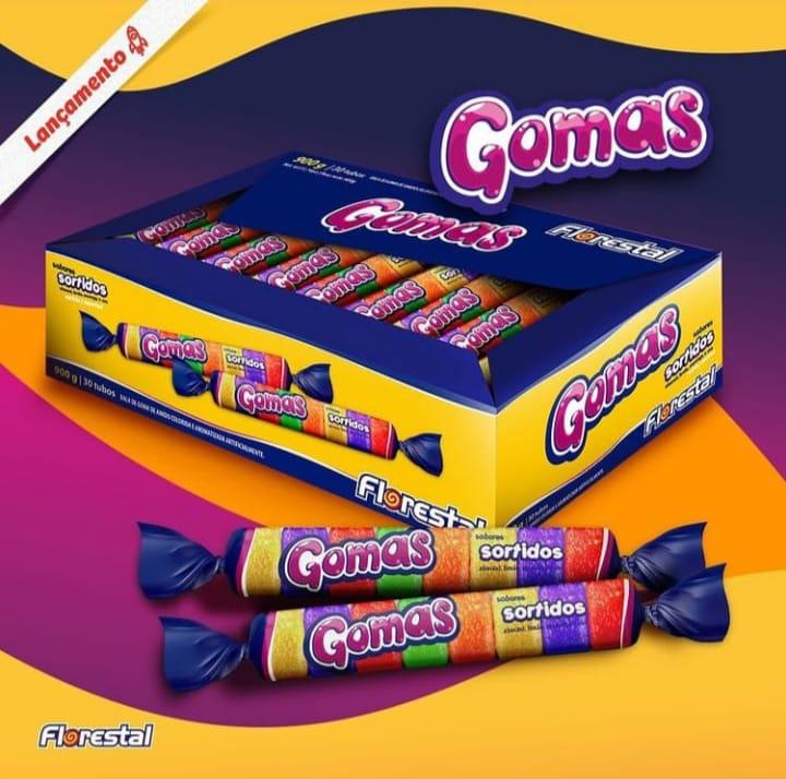 BALA DE GOMA TUBO SORTIDA FLORESTAL 900G