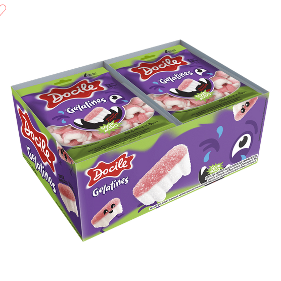 GELATINES MINI DENTES VAMPIRO CITRICOS  15g