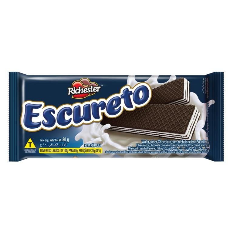 BISCOITO WAFER ESCURETO  80G