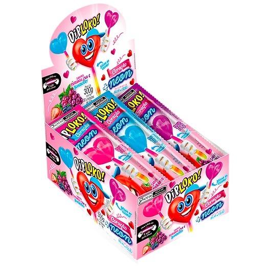 DIP LOKO NEON CORACAO MORANGO,UVA,BLUEBERRY 10G