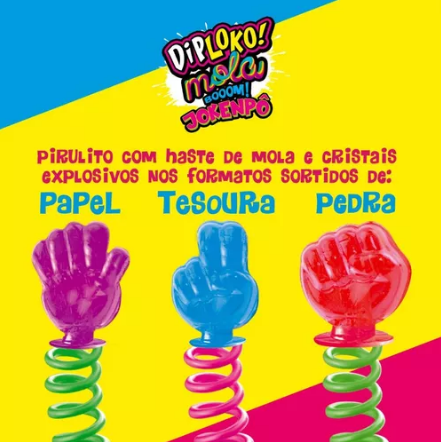 DIPLOKO MOLA BOOM JOKENPÔ MORANGI, BLUEBERRY E UVA 12G