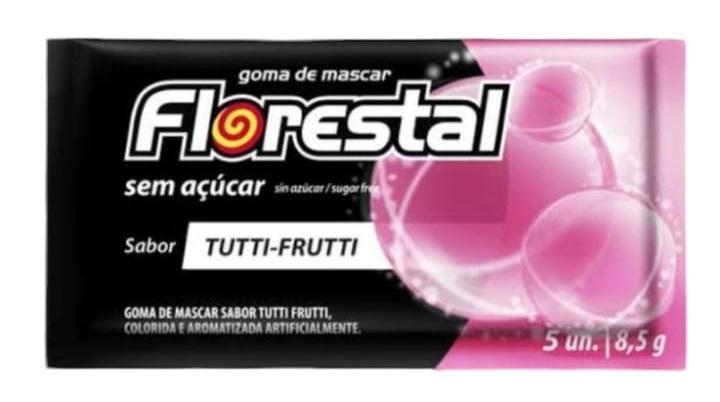 CHICLE LAMINADO FLORESTAL TUTTI FRUTTI 127G