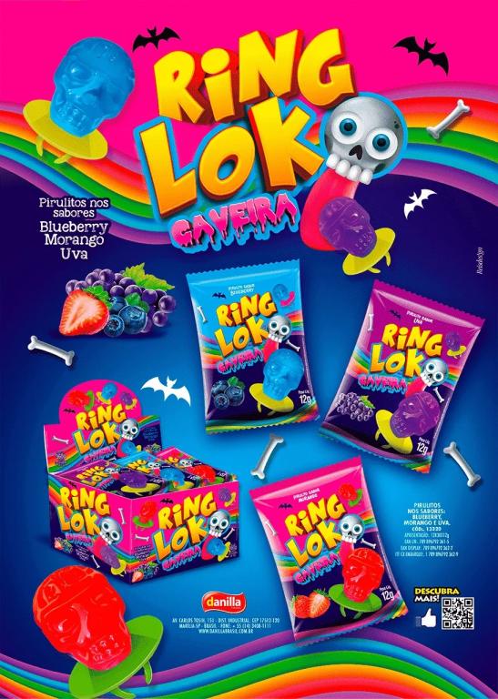 RING LOKO CAVEIRA SORTIDO 12G