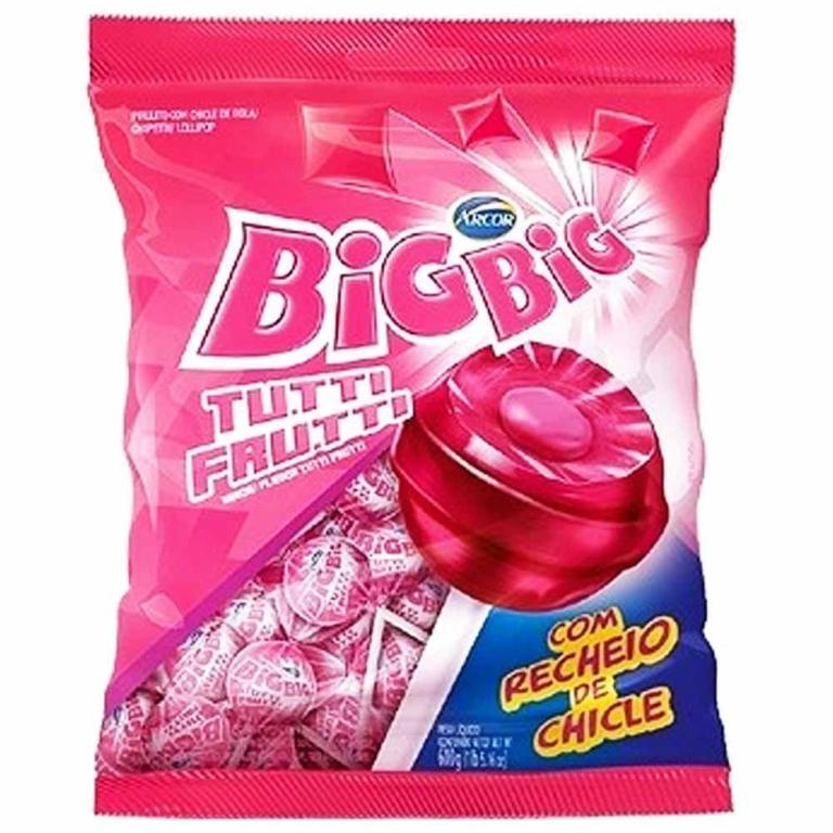 PIRULITO BIG BIG TUTTI FRUTTI 50 UNID 500G