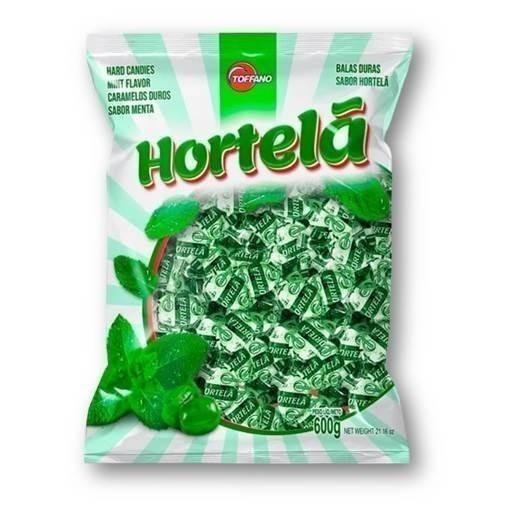 BALA DURA HORTELA BRANCA TOFFANO  600G