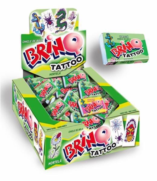 CHICLE BOLA TATTO HORTELA 350G