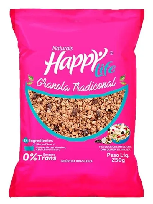 GRANOLA TRADICIONAL HAPPY LIFE 250G