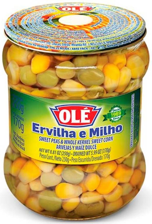 ERVILHA E MILHO COPO 170 GRS