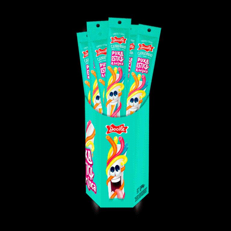 BALA REGAL TIPO CANUD.TWISTER COLORIDO PUXA ESTICA 12G