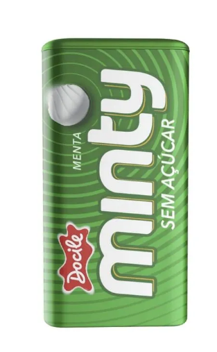 PASTILHA MINTY MENTA SEM ACUCAR 21G
