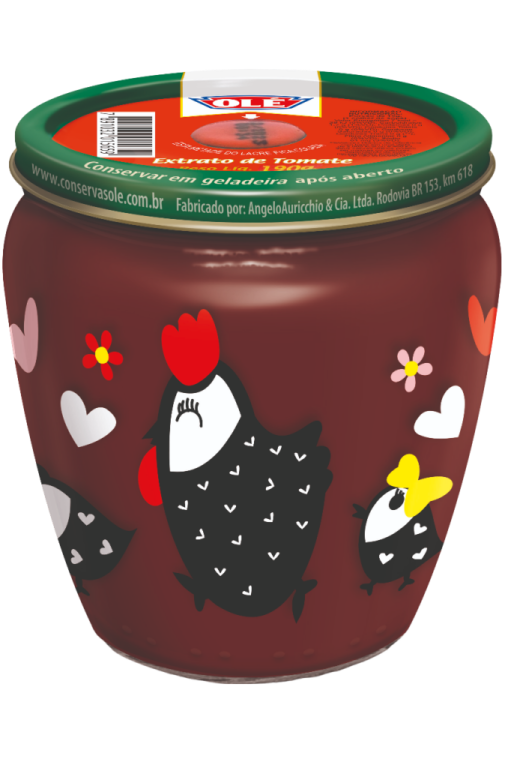 EXTRATO DE TOMATE OLÉ COPO DECOR 190G