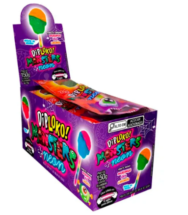 DIP LOKO NEON CAVEIRAS SORTIDOS 10G