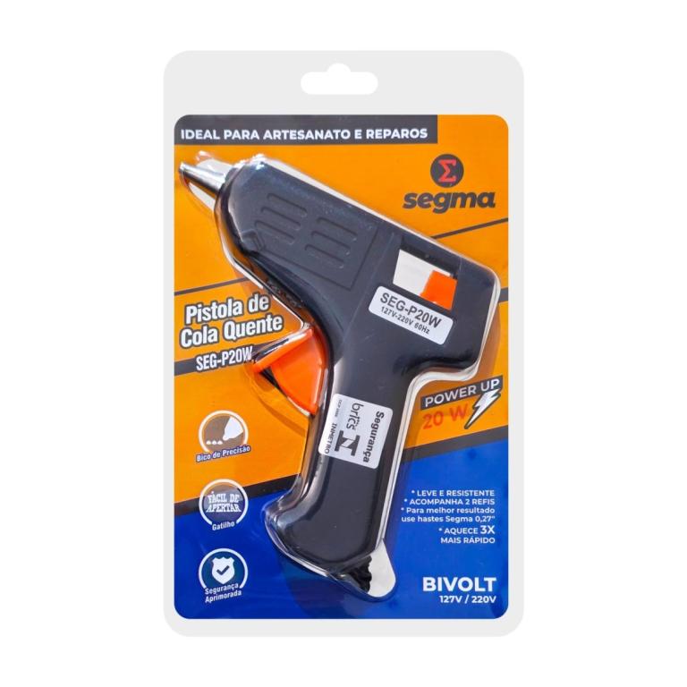 PISTOLA DE COLA QUENTE 40W BIVOLT SEGMA