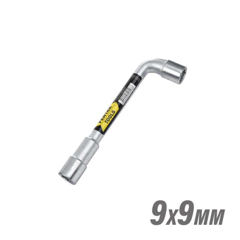 CHAVE BIELA TIPO L COM FURO 2 BOCAS 9X9MM