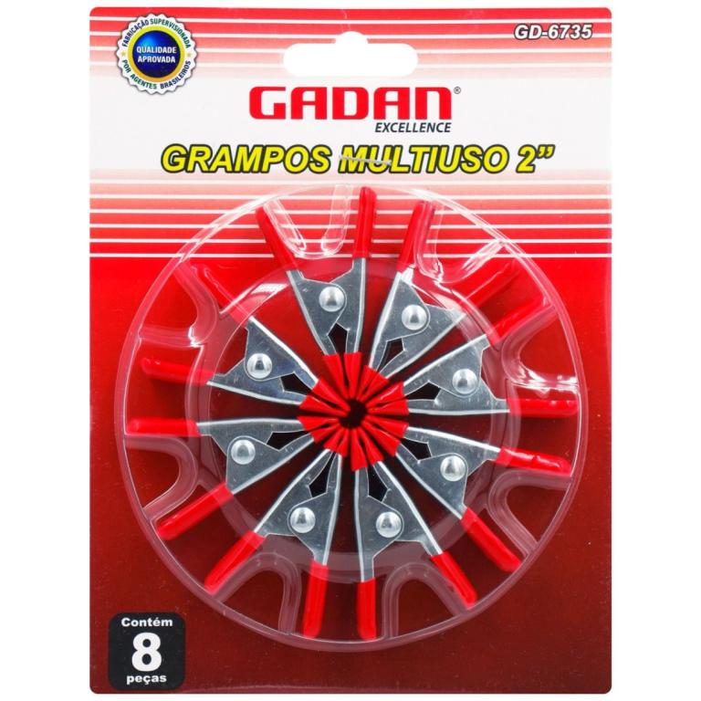 KIT COM 8 GRAMPOS DE 2" - GADAN