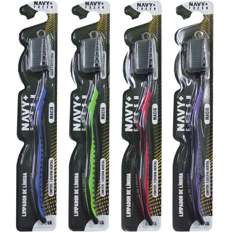 ESCOVA DENTAL ADULTO MACIA C/ 12UN BLACK 4045