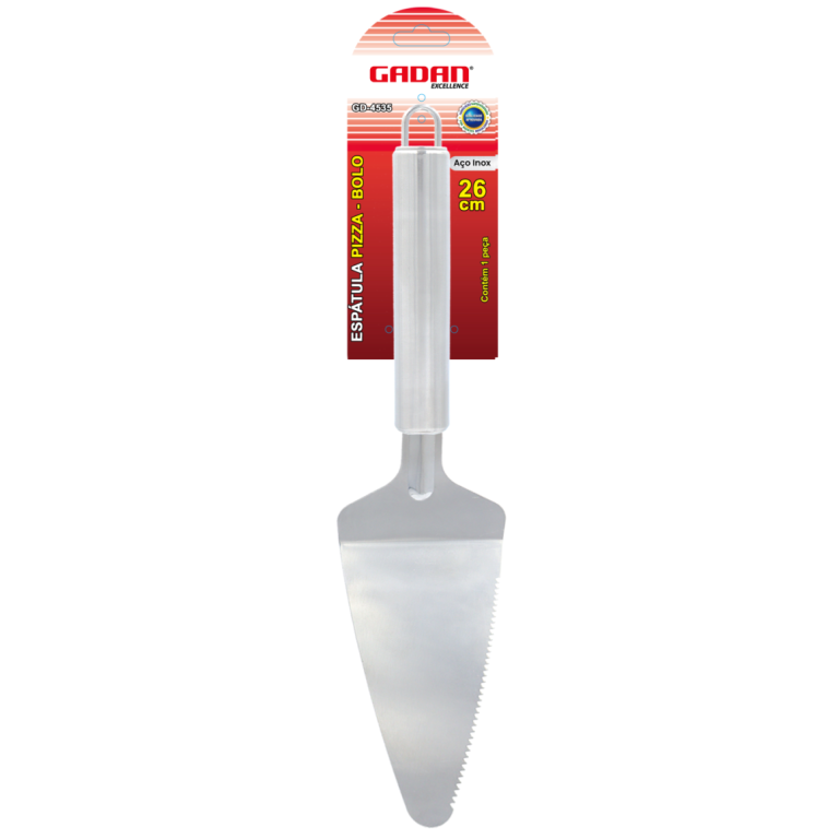 ESPÁTULA PIZZA - BOLO - INOX - 26CM - GADAN