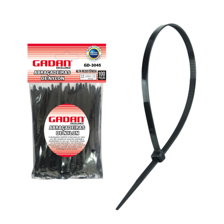 ABRAÇADEIRA DE NYLON - 3.6X150MM C/ 100UN