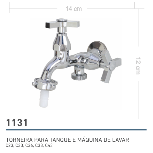 TORNEIRA MÁQUINA E TANQUE C23