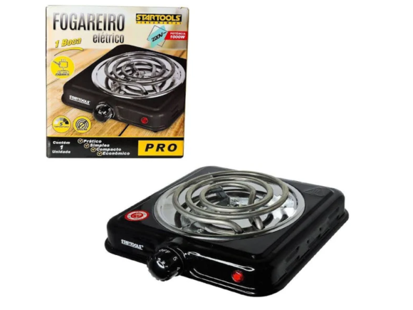 FOGAREIRO ELETRICO 1 BOCA 1000W 220V STARTOOLS