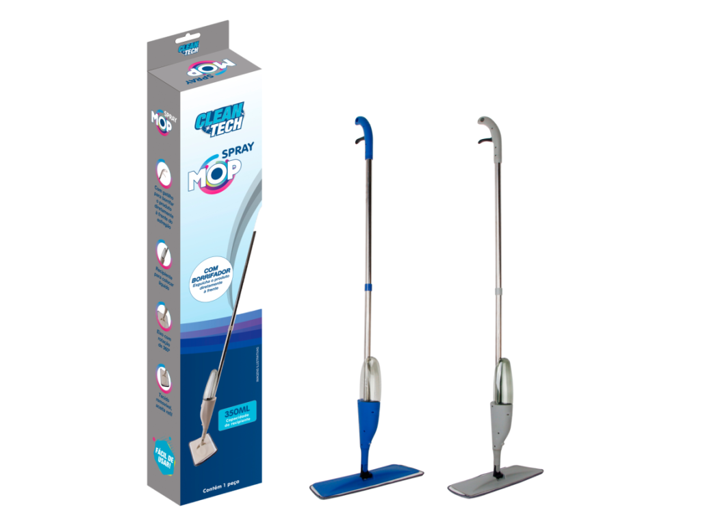 MOP ESFREGÃO ESPRAY CABO DESMONTAVEL CLEAN TECH CT0007