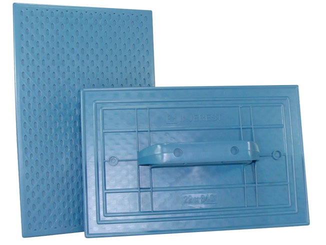 DESEMPENADEIRA CORRUGADA AZUL 18X30