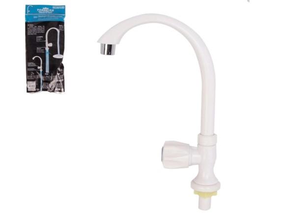 TORNEIRA DE PVC BRANCA PARA COZINHA DE MESA STARTOOLS AR0783
