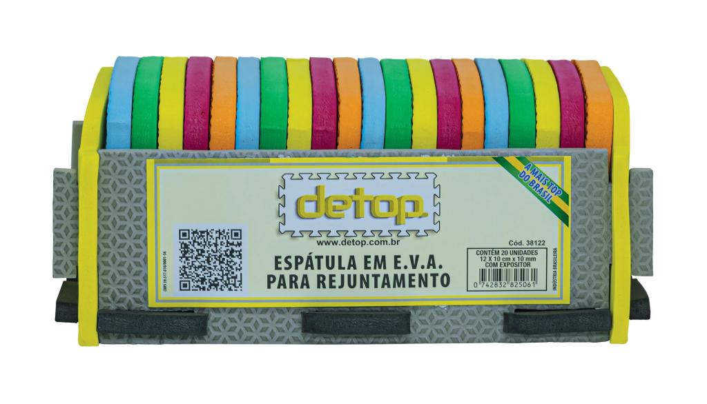 ESPÁTULA EVA DETOP  120X90X10MM ( EXPOSITOR COM 20 PEÇAS)