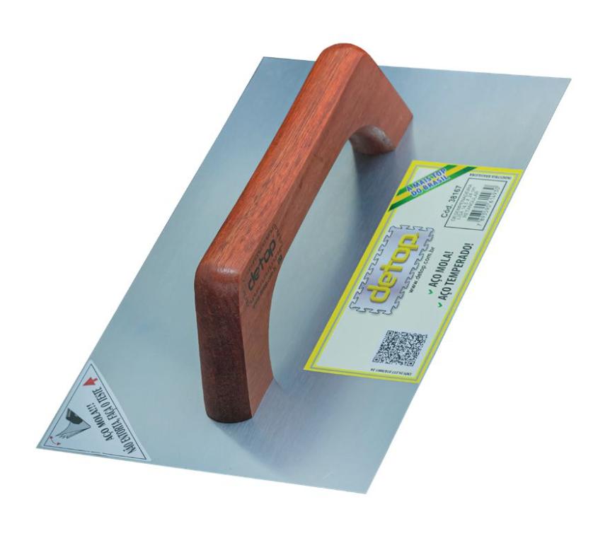 DESEMPENADEIRA AÇO MOLA TEMPERADO LISA RETANGULAR  14,5X30