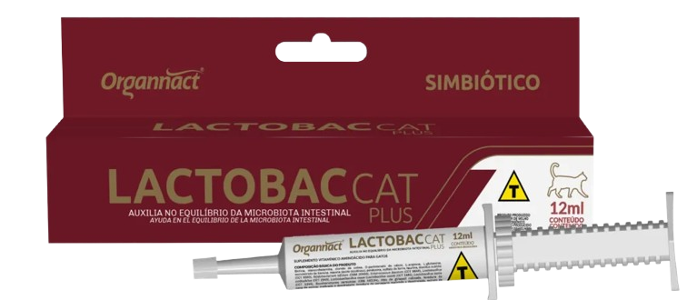 LACTOBAC CAT PLUS 16GR PRO/PREBIOTICO