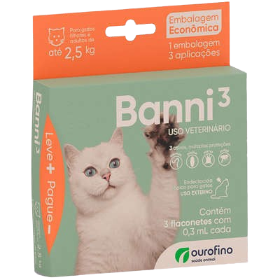 BANNI 3 0,3ML ATE 2,5KG COMBO C/3
