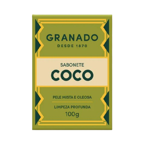 SABONETE COCO GRANADO 100GR PELE MISTA E OLEOSA