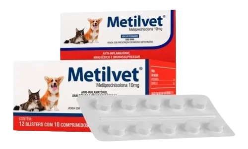 METILVET 10 MG BLISTERS 120 COMPRIMIDOS