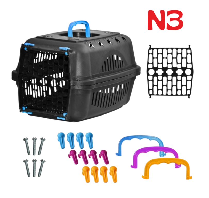 CAIXA TRANSPORTE N3 BLACK SMART COLORS - 202895