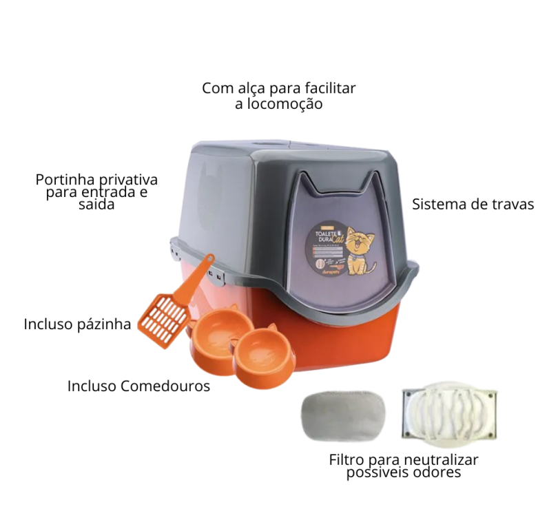 TOALETE DURACATS LARANJA - 11063