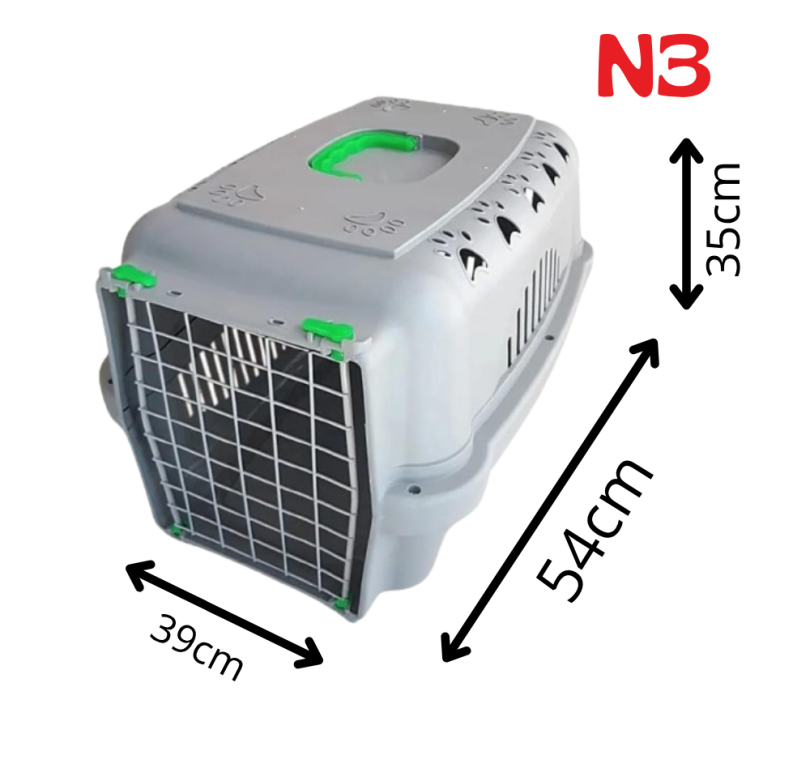 CAIXA TRANSPORTE N3 NEON VERDE COM PORTA DE FERRO - 11705