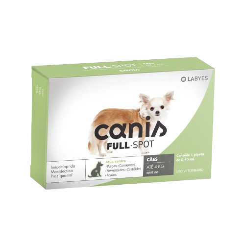 CANIS FULLSPOT ATÉ 4KG ( 1 PIPETA 0,40ML ) LABYES