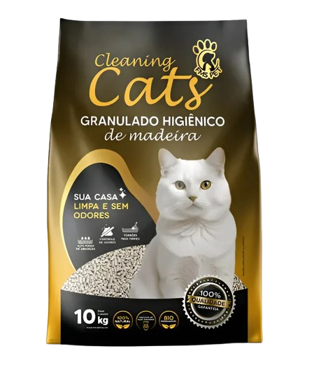 GRANULADO HIGIENICO DE MADEIRA CLEANING CATS 10KG