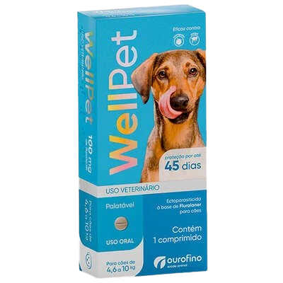 WELLPET 100MG 4,6-10KG OUROFINO