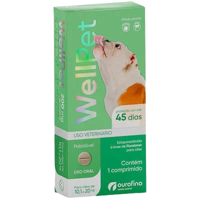 WELLPET 200MG 10,1-20KG OUROFINO