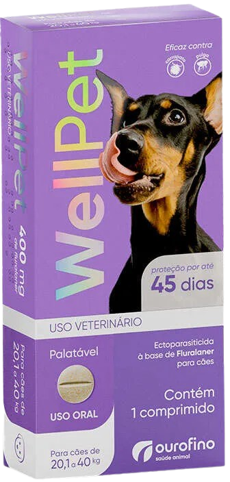 WELLPET 400MG 20,1-40KG OUROFINO