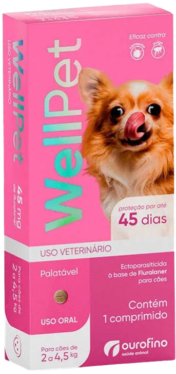WELLPET 45MG 2-4,5KG OUROFINO