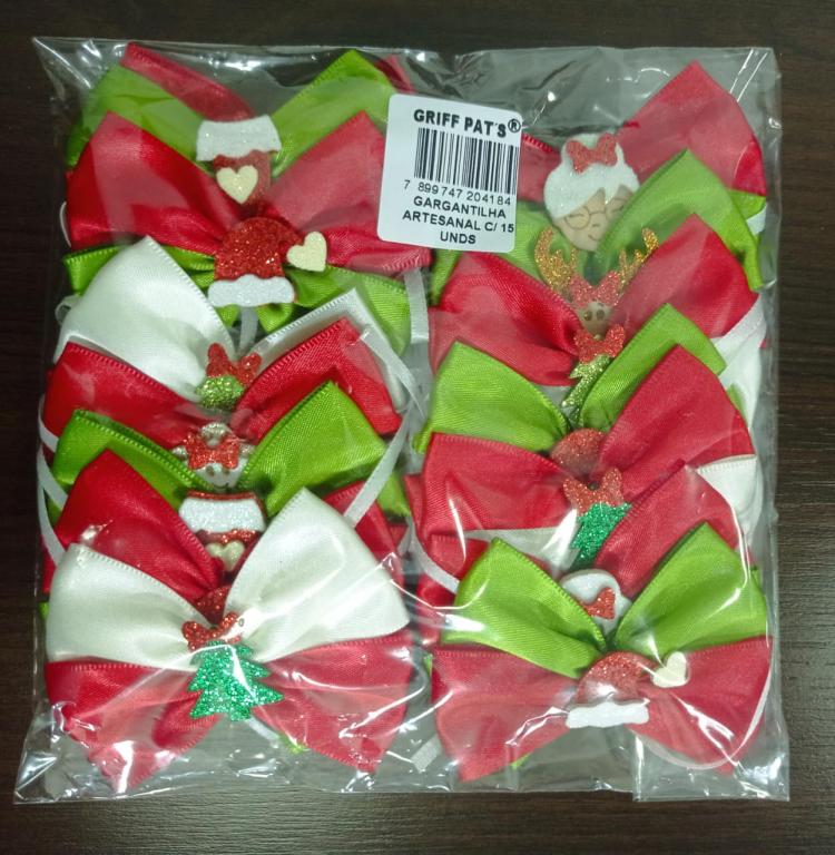 NATAL - GARGANTILHA ARTESANAL C/15 UNIDADES STANDER