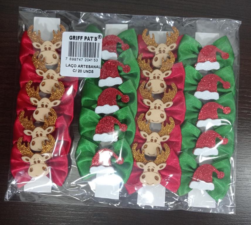 NATAL - LAÇO ARTESANAL C/20 UNIDADES STANDER