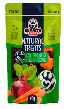 HUMAITA NATURAL TREATS SUINO COM VEGETAIS 60G 102726