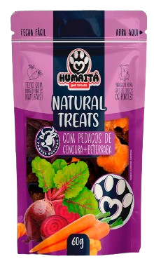 HUMAITA NATURAL TREATS BOVINO COM VEGETAIS 60G 102724