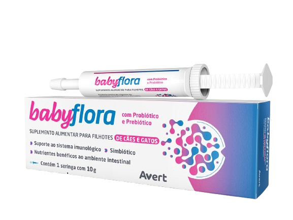 BABYFLORA 10G PASTA CAES E GATOS PRO/PREBIOTICO AVERT